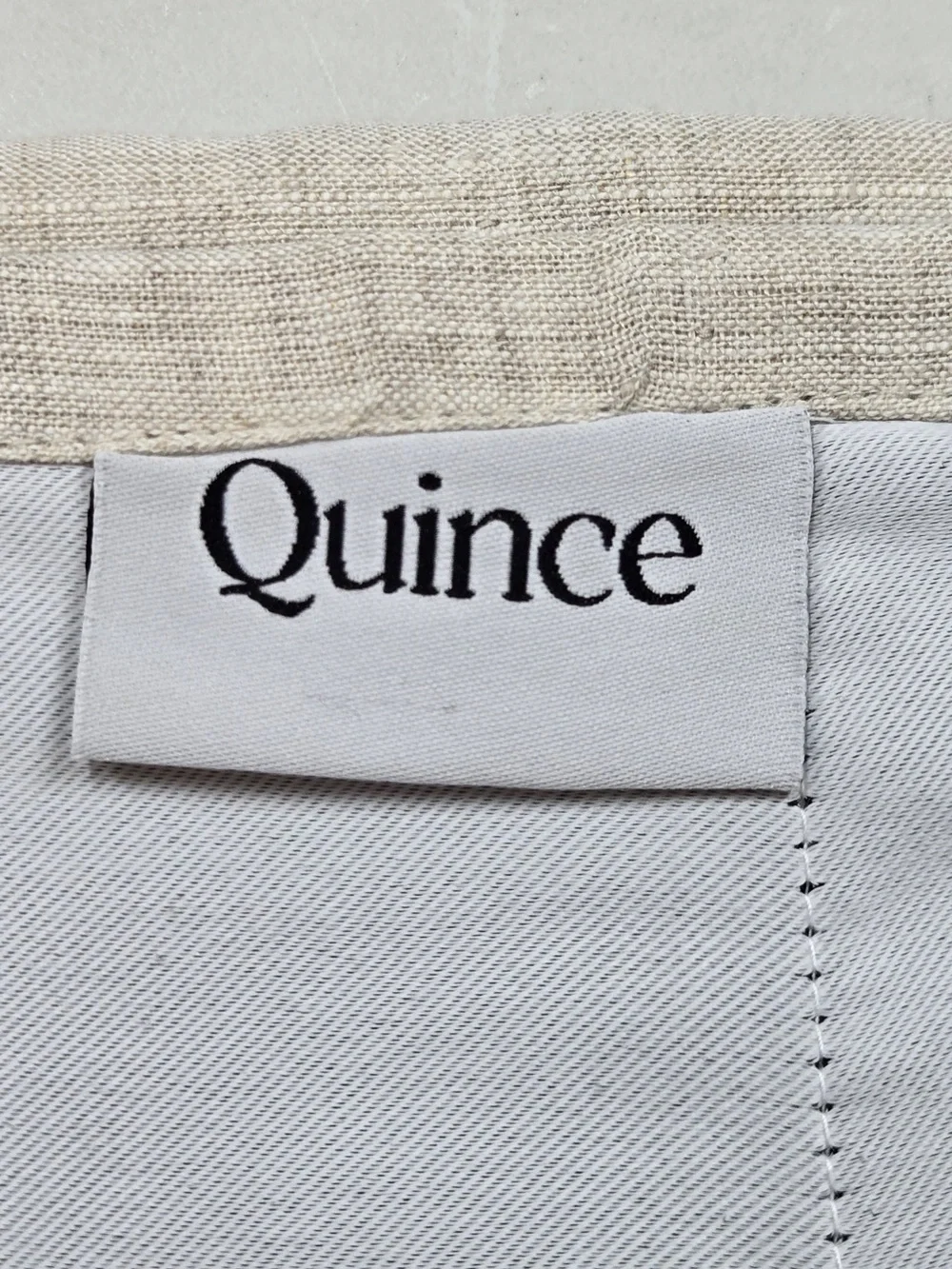 NWT QUINCE Set Of 2 48x84 European Linen True Blackout Curtains Flax 9968